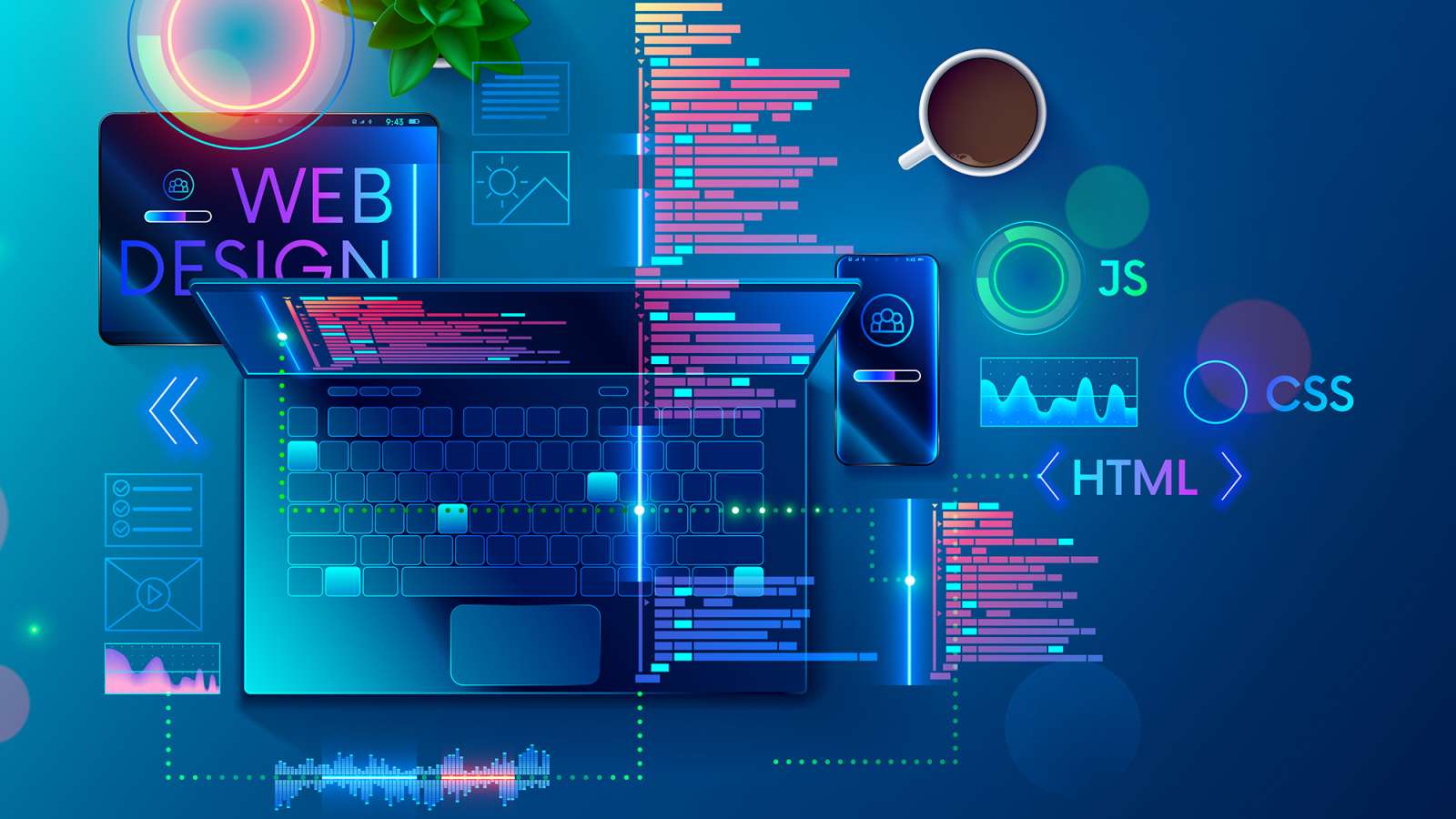 Services web design header